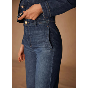 Mint Velvet Indigo Wash Wide Jeans